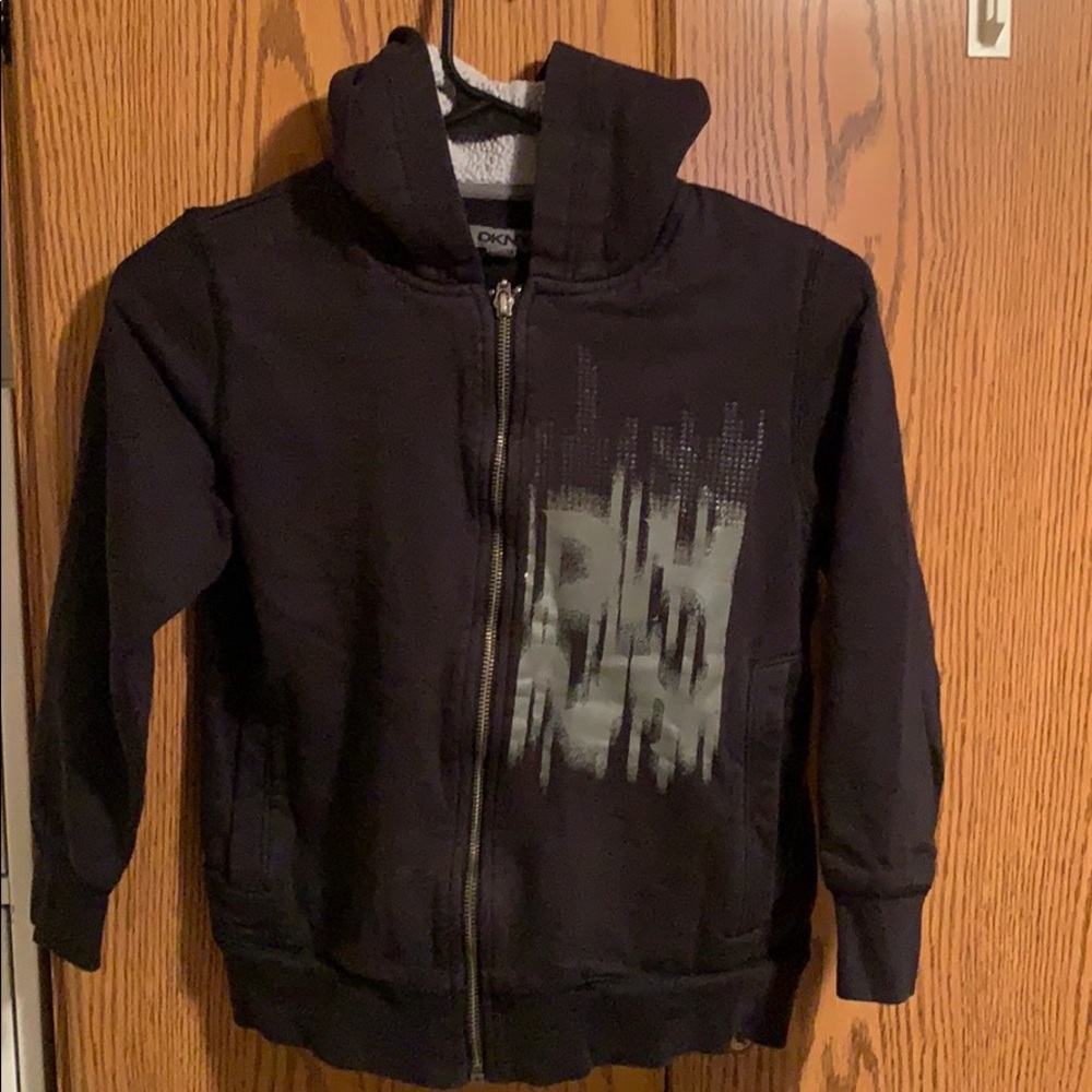 Black DKNY fleece hoodie